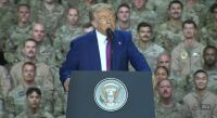 Trump discursa na maior base militar dos EUA do Oriente Médio, no Catar
