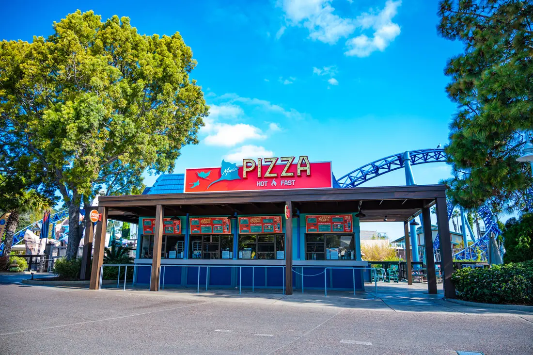 Manta Pizza no SeaWorld em San Diego