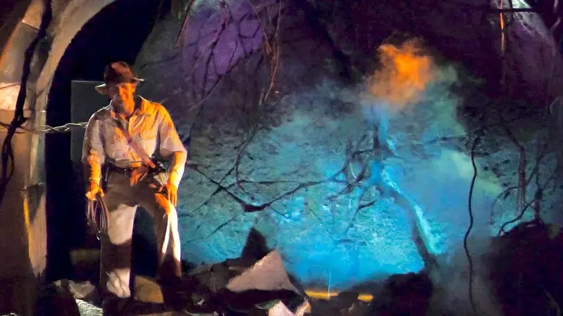 Atração Indiana Jones Adventure no Disneyland Park Atração Indiana Jones Adventure no Disneyland Park