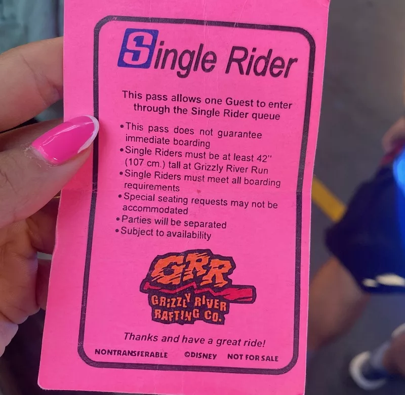 Single Rider na Disneyland Califórnia Single Rider na Disneyland Califórnia