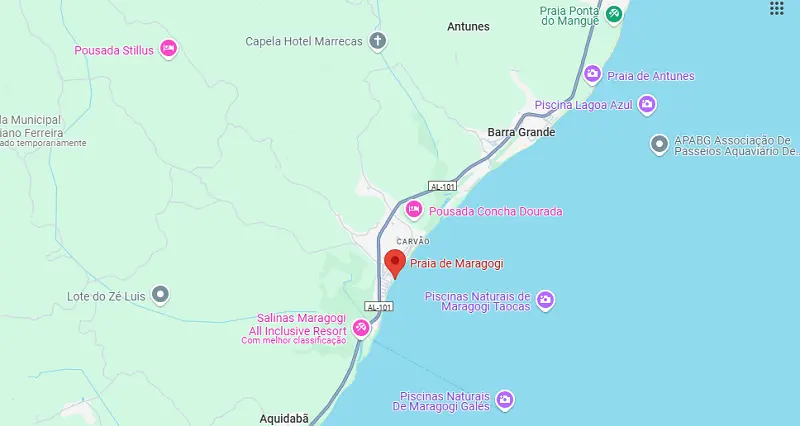 Informações sobre a praia de Maragogi