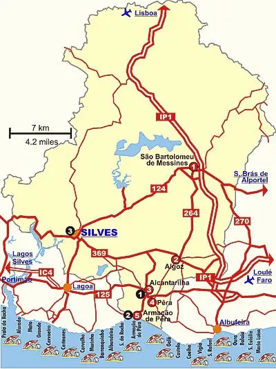 Mapa de Silves Mapa de Silves
