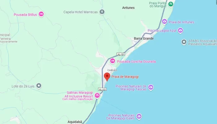 Informações sobre a praia de Maragogi