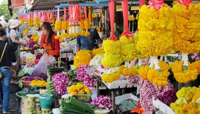 Mercado das Flores em Chiang Mai
